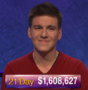 James Holzhauer, today's Jeopardy! winner (for the May 2, 2019 game.)