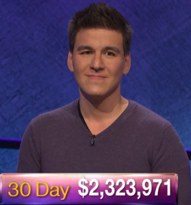 James Holzhauer, today's Jeopardy! winner (for the May 29, 2019 game.)