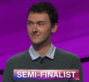 Trevor Crowell, today's Jeopardy! winner (for the May 7, 2019 game.)