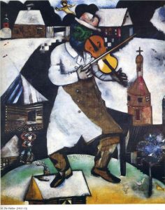Marc Chagall's "The Fiddler", as used in Final Jeopardy on September 23, 2019.