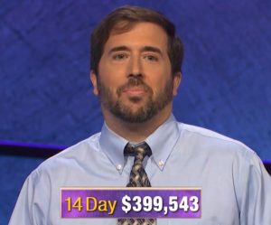 Jason Zuffranieri, today's Jeopardy! winner (for the September 18, 2019 game.)