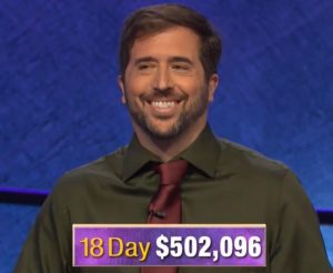 Jason Zuffranieri, today's Jeopardy! winner (for the September 24, 2019 game.)