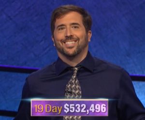 Jason Zuffranieri, today's Jeopardy! winner (for the September 25, 2019 game.)