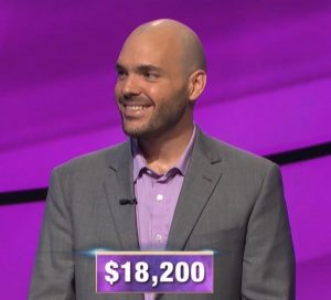 Daryn Firicano, today's Jeopardy! winner (for the October 17, 2019 game.)