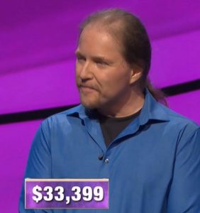 Geoff Duncan, today's Jeopardy! winner (for the October 10, 2019 game.)