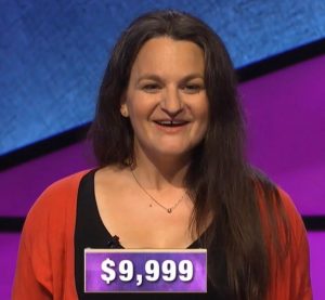 Jamie Tyrrell, today's Jeopardy! winner (for the October 24, 2019 game.)