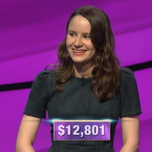 Alex Damisch, today's Jeopardy! winner (for the November 28, 2019 game.)