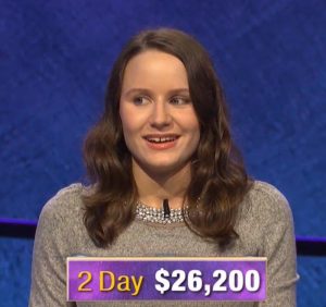 Alex Damisch, today's Jeopardy! winner (for the November 29, 2019 game.)