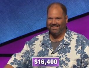 Joshua Swiger, today's Jeopardy! winner (for the January 29, 2020 game.)