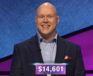 Josh Gruenberg, today's Jeopardy! winner (for the February 12, 2020 game.)