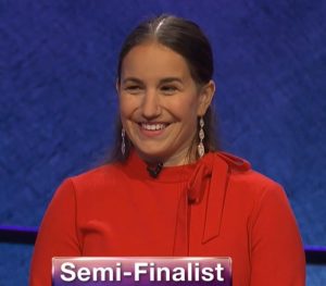 Amanda Baltimore, today's Jeopardy! winner (for the May 25, 2020 game.)