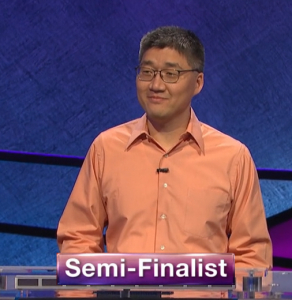 Jong Ho Kim, today's Jeopardy! winner (for the May 29, 2020 game.)