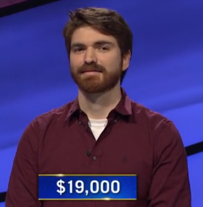Mason Maggio, today's Jeopardy! winner (for the September 29, 2020 game.)
