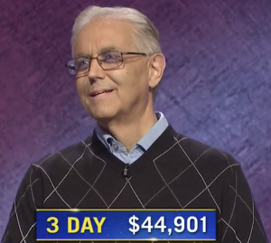 Brian Adams, today's Jeopardy! winner (for the October 27, 2020 game.)