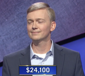 Scott Shrum, today's Jeopardy! winner (for the October 28, 2020 game.)