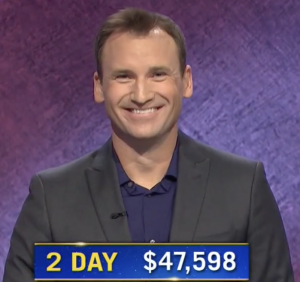Andy Wood, today's Jeopardy! winner (for the November 17, 2020 game.)