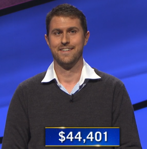 Ben Lewis, today's Jeopardy! winner (for the November 9, 2020 game.)
