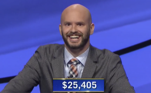 Devin Rossiter, today's Jeopardy! winner (for the November 3, 2020 game.)