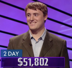 Ben Davis, today's Jeopardy! winner (for the August 23, 2021 game.)