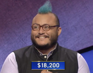 T.J. Tallie, today's Jeopardy! winner (for the December 1, 2020 game.)