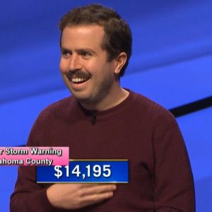 Phil Hoffman, today's Jeopardy! winner (for the February 15, 2021 game.)