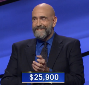 Dennis Chase, today's Jeopardy! winner (for the April 9, 2021 game.)