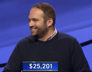 Kevin Hirsh, today's Jeopardy! winner (for the May 31, 2021 game.)
