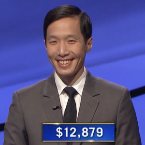 Michael Tran, today's Jeopardy! winner (for the June 21, 2021 game.)