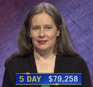 Courtney Shah, today's Jeopardy! winner (for the July 2, 2021 game.)