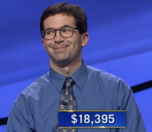 Josh Saak, today's Jeopardy! winner (for the July 16, 2021 game.)