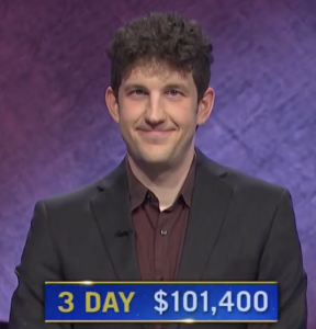 Matt Amodio, today's Jeopardy! winner (for the July 23, 2021 game.)