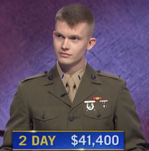 Tyler Vandenberg, today's Jeopardy! winner (for the July 15, 2021 game.)