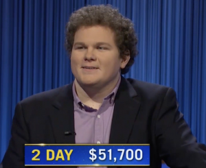Jonathan Fisher, today's Jeopardy! winner (for the October 12, 2021 game.)