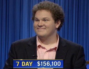Jonathan Fisher, today's Jeopardy! winner (for the October 19, 2021 game.)