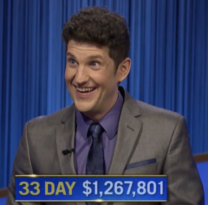 Matt Amodio, today's Jeopardy! winner (for the October 1, 2021 game.)