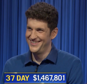 Matt Amodio, today's Jeopardy! winner (for the October 7, 2021 game.)