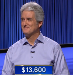 Jay Foster, today's Jeopardy! winner (for the January 28, 2022 game.)