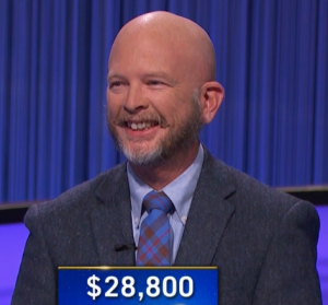 Scott Plummer, today's Jeopardy! winner (for the February 1, 2022 game.)