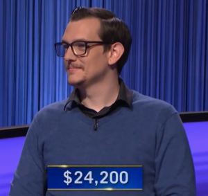 Camron Conners, today's Jeopardy! winner (for the April 4, 2022 game.)