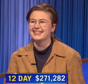 Mattea Roach, today's Jeopardy! winner (for the April 20, 2022 game.)