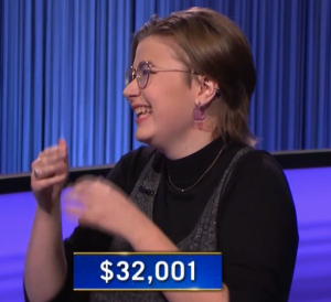 Mattea Roach, today's Jeopardy! winner (for the April 5, 2022 game.)
