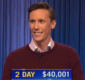 Eric Ahasic, today's Jeopardy! winner (for the June 7, 2022 game.)