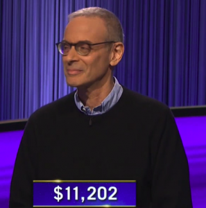 Jeff Weinstock, today's Jeopardy! winner (for the June 22, 2022 game.)