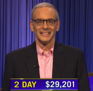 Jeff Weinstock, today's Jeopardy! winner (for the June 23, 2022 game.)