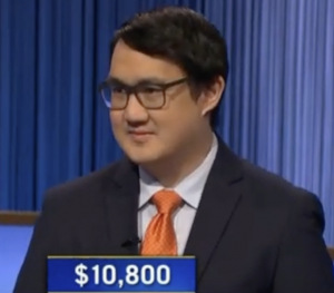 Pete Chattrabhuti, today's Jeopardy! winner (for the June 28, 2022 game.)