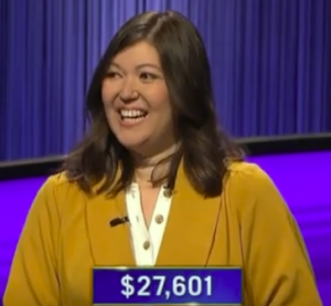 Katrina Hill, today's Jeopardy! winner (for the July 28, 2022 game.)
