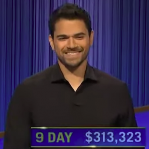 Cris Pannullo, today's Jeopardy! winner (for the October 12, 2022 game.)
