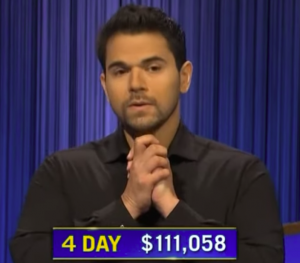 Cris Pannullo, today's Jeopardy! winner (for the October 5, 2022 game.)