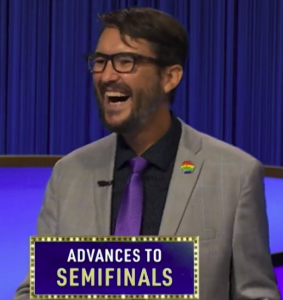 Wil Wheaton, today's Celebrity Jeopardy! winner (for October 30, 2022 game.)