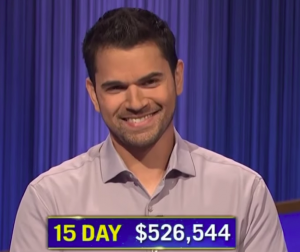 Cris Pannullo, today's Jeopardy! winner (for the November 25, 2022 game.)